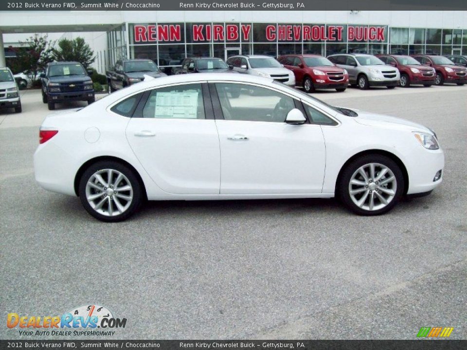 2012 Buick Verano FWD Summit White / Choccachino Photo #3