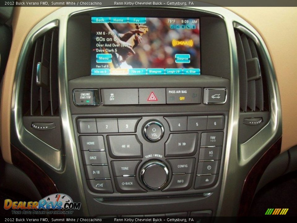 2012 Buick Verano FWD Summit White / Choccachino Photo #8