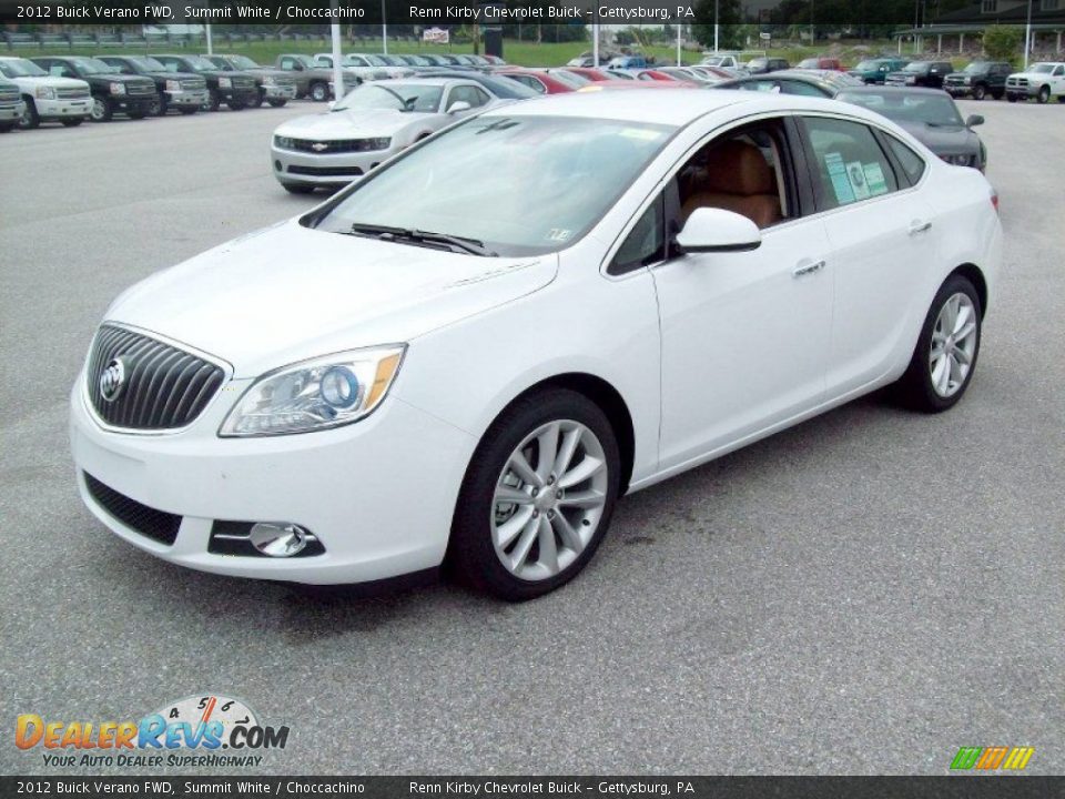 2012 Buick Verano FWD Summit White / Choccachino Photo #10