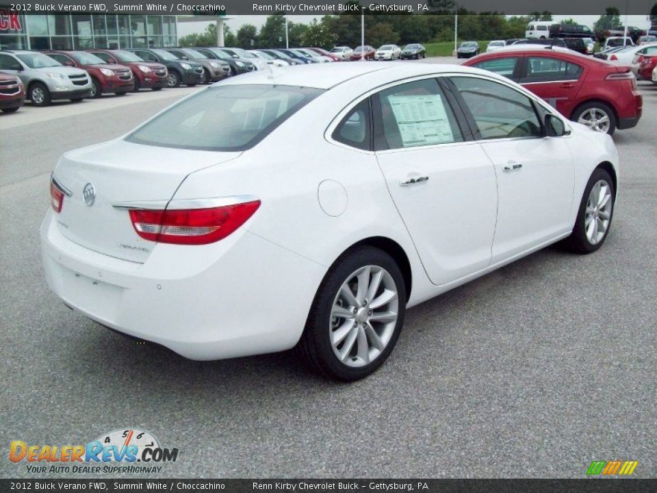 2012 Buick Verano FWD Summit White / Choccachino Photo #11
