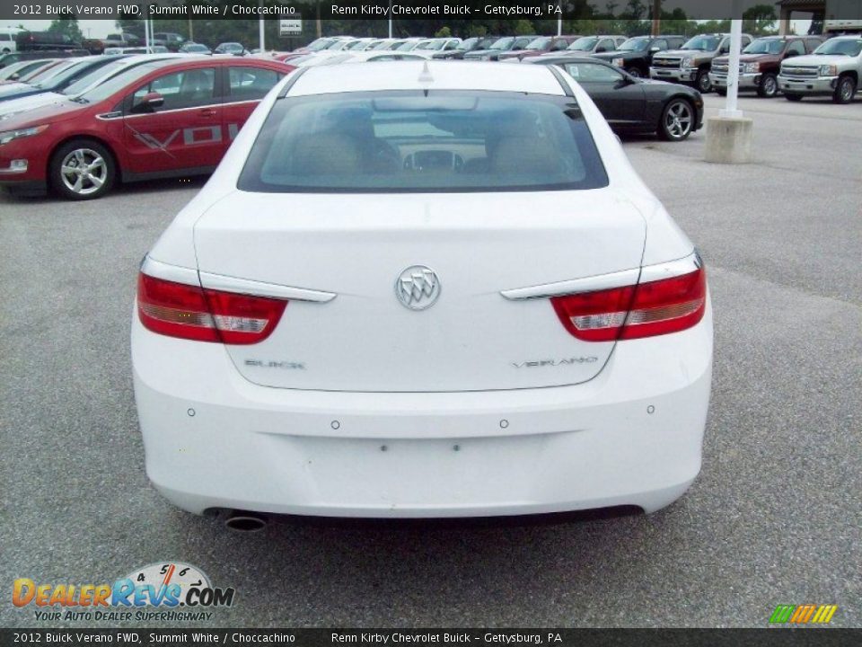 2012 Buick Verano FWD Summit White / Choccachino Photo #13
