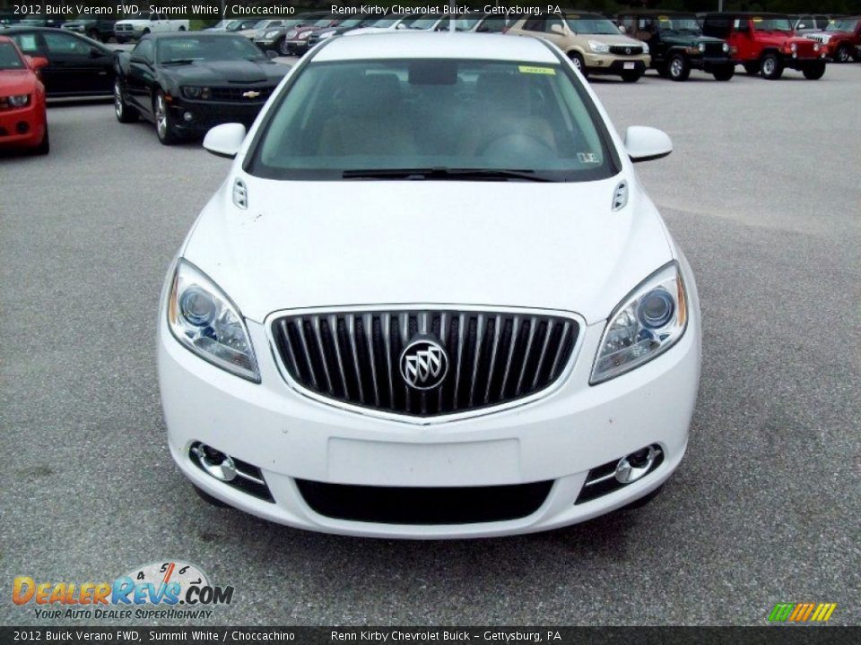 2012 Buick Verano FWD Summit White / Choccachino Photo #14