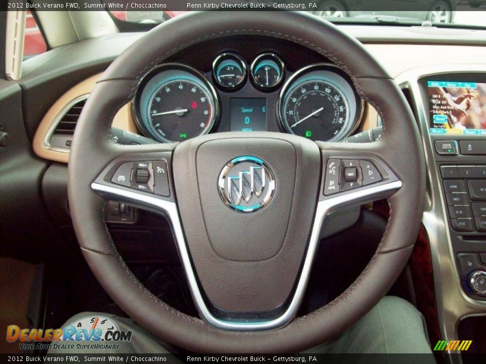 2012 Buick Verano FWD Summit White / Choccachino Photo #21
