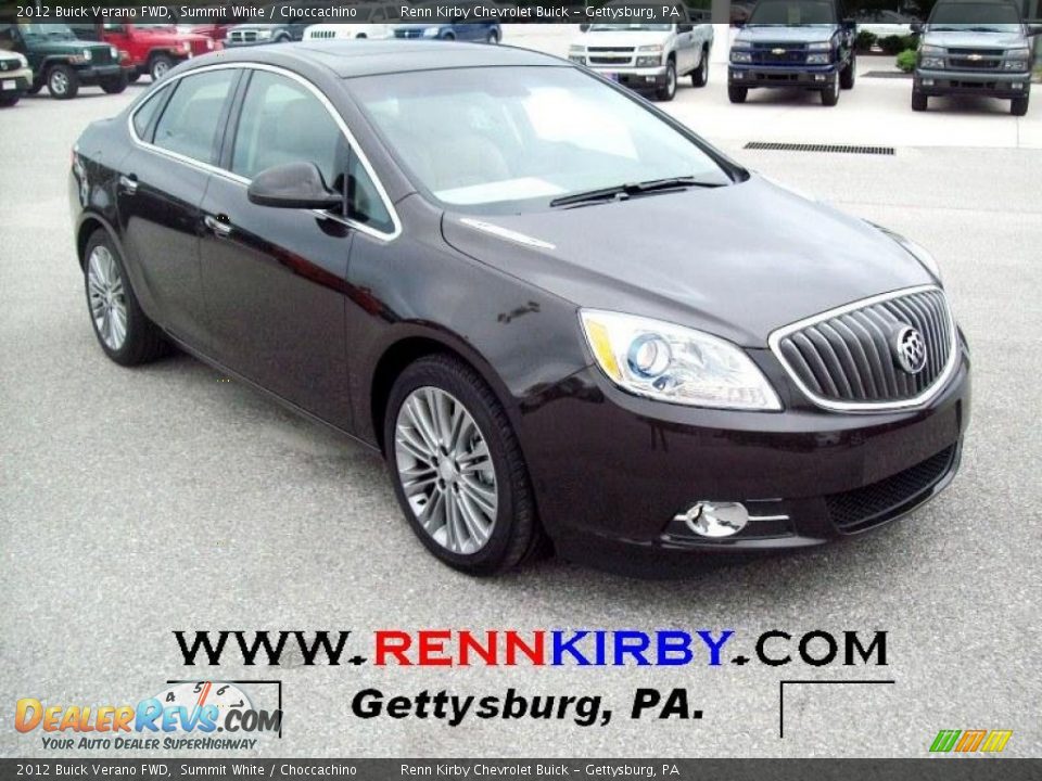 2012 Buick Verano FWD Summit White / Choccachino Photo #3