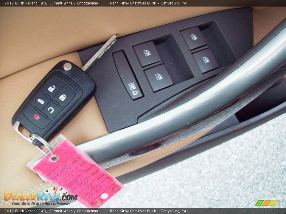 2012 Buick Verano FWD Summit White / Choccachino Photo #7