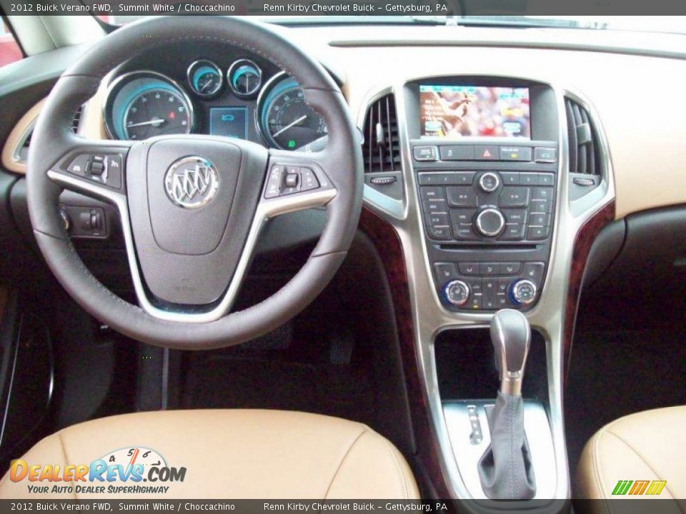 2012 Buick Verano FWD Summit White / Choccachino Photo #9