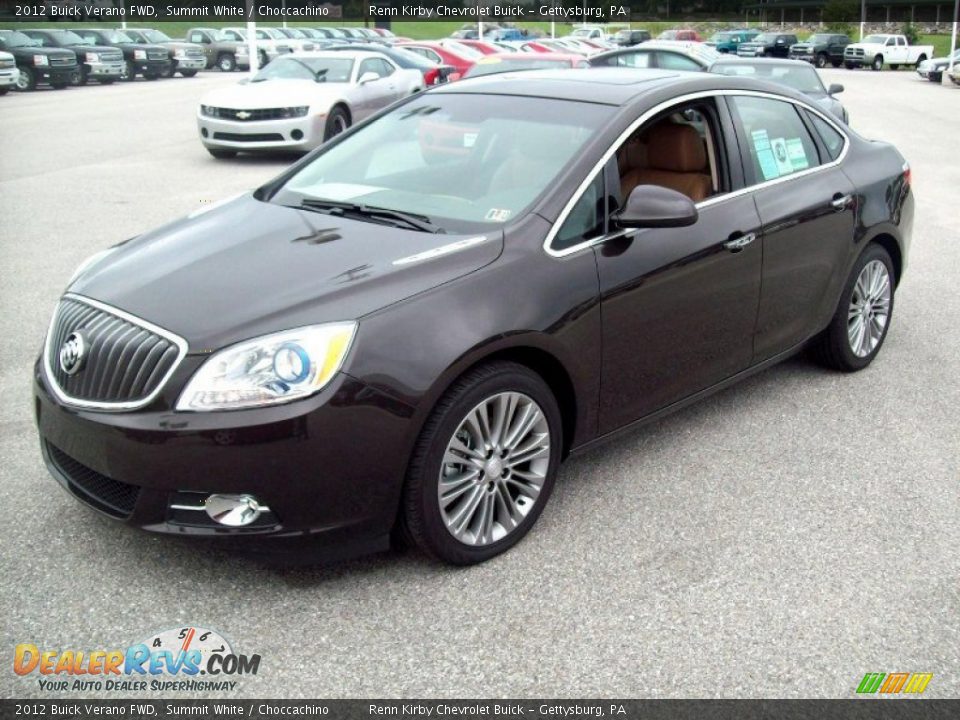 2012 Buick Verano FWD Summit White / Choccachino Photo #12