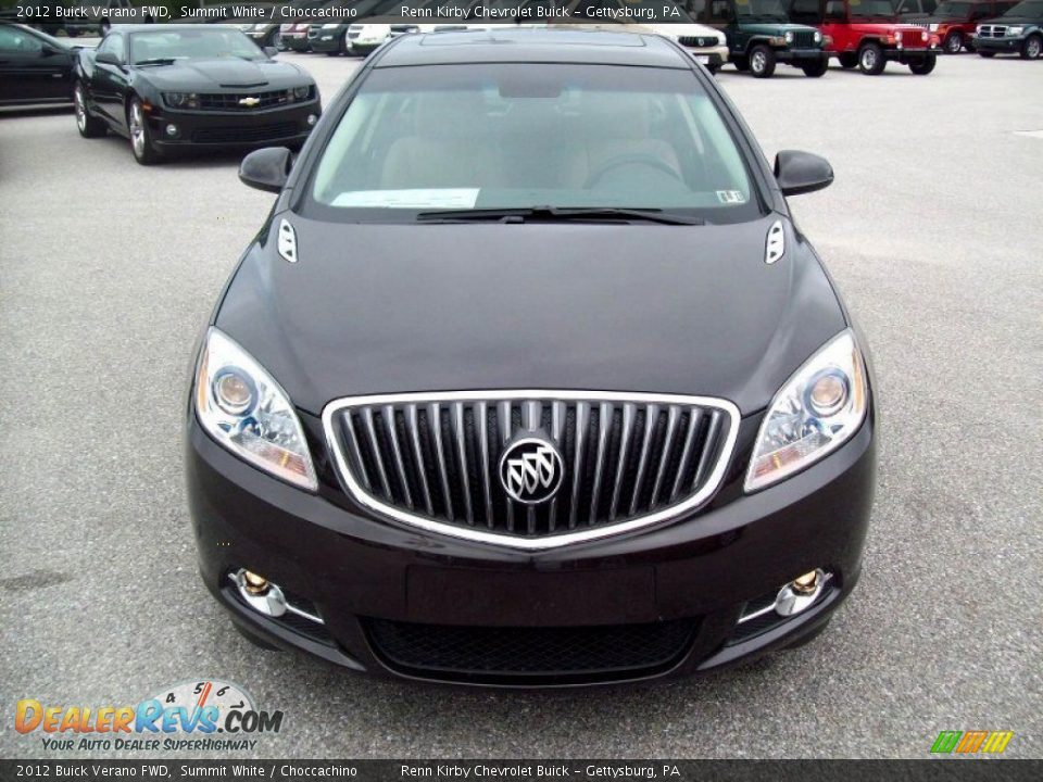 2012 Buick Verano FWD Summit White / Choccachino Photo #16