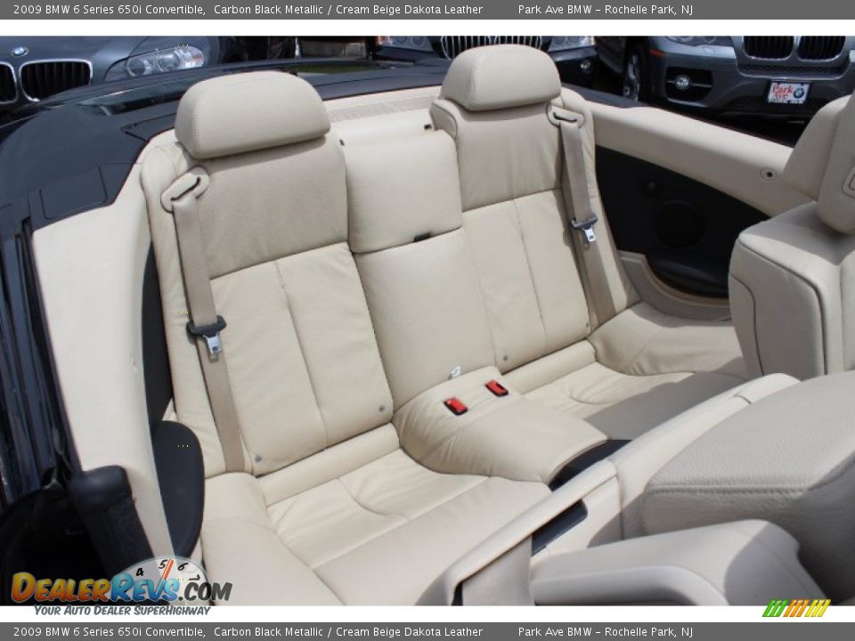 Rear Seat of 2009 BMW 6 Series 650i Convertible Photo #22