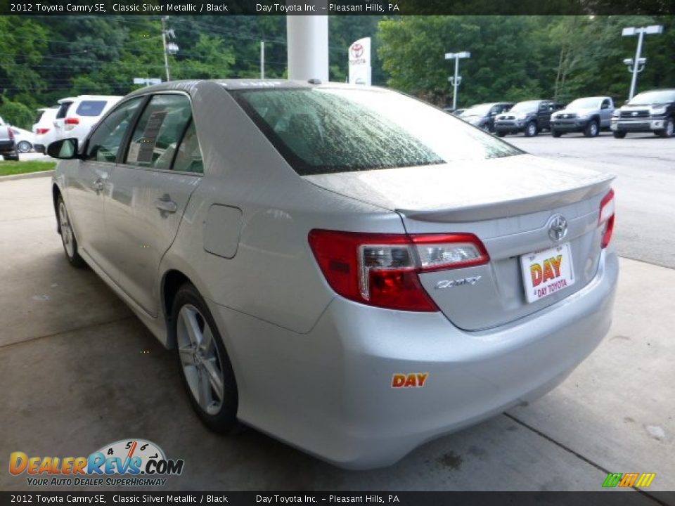2012 Toyota Camry SE Classic Silver Metallic / Black Photo #4