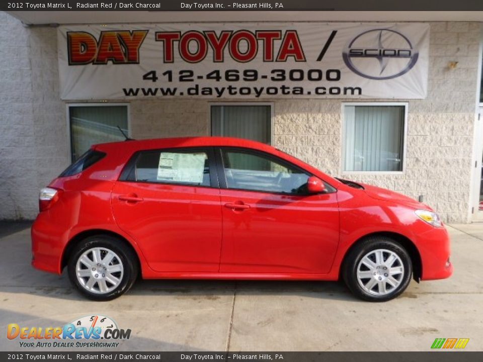 2012 Toyota Matrix L Radiant Red / Dark Charcoal Photo #1