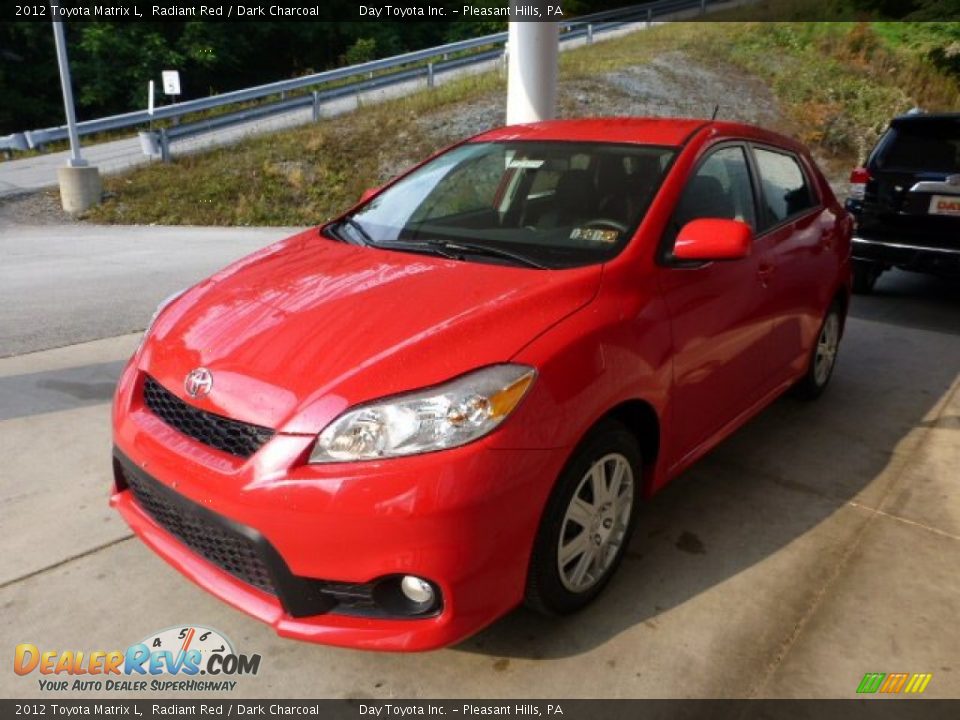 2012 Toyota Matrix L Radiant Red / Dark Charcoal Photo #5