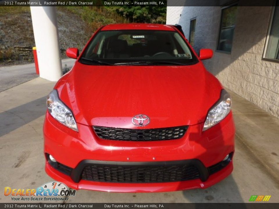 2012 Toyota Matrix L Radiant Red / Dark Charcoal Photo #6