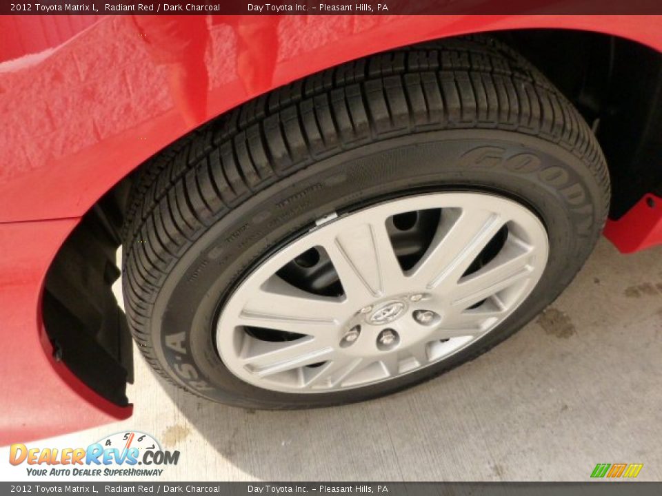 2012 Toyota Matrix L Radiant Red / Dark Charcoal Photo #7