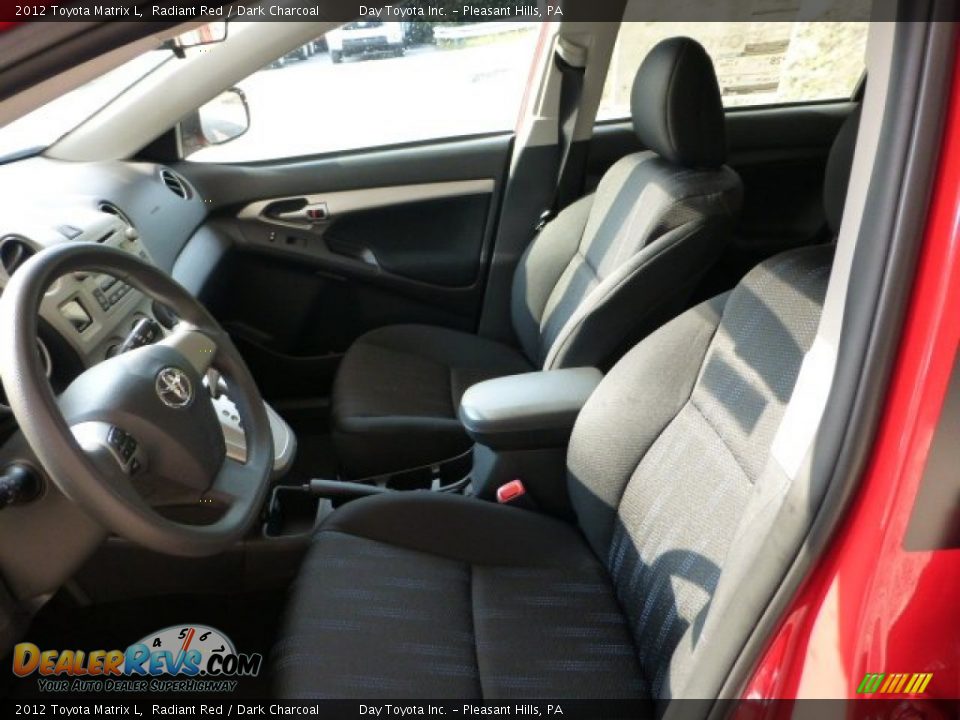 2012 Toyota Matrix L Radiant Red / Dark Charcoal Photo #8