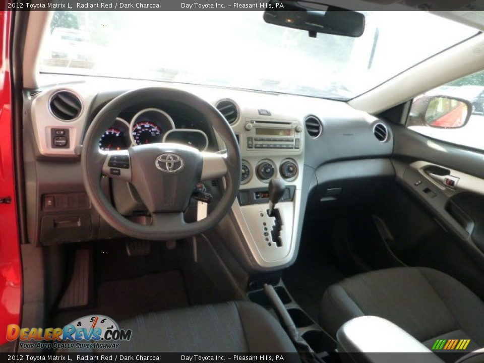 2012 Toyota Matrix L Radiant Red / Dark Charcoal Photo #10