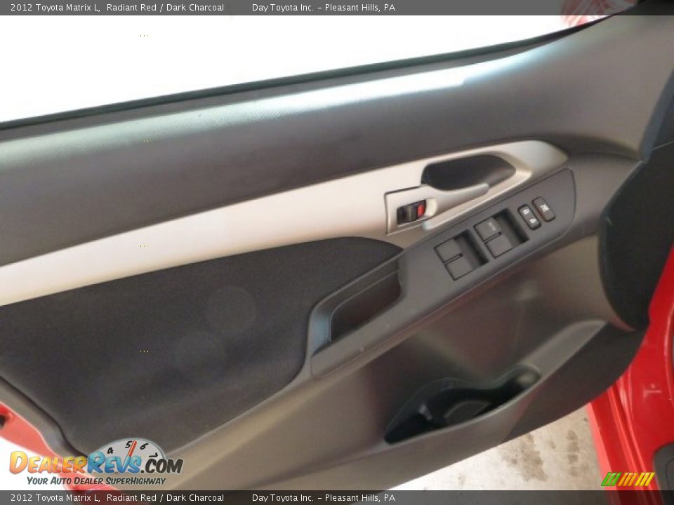 2012 Toyota Matrix L Radiant Red / Dark Charcoal Photo #11