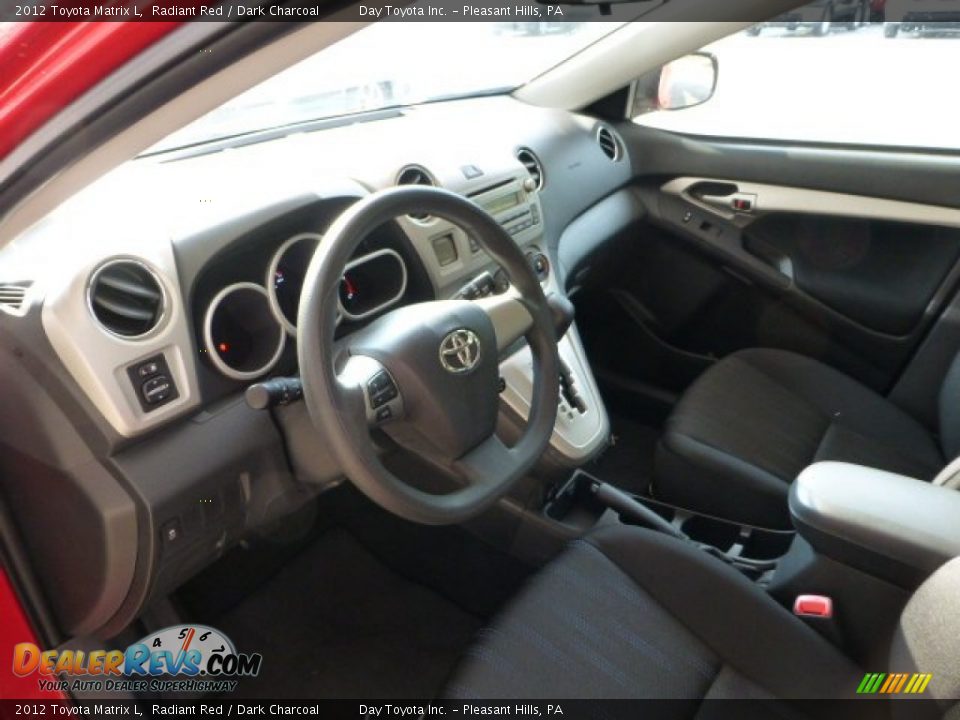 2012 Toyota Matrix L Radiant Red / Dark Charcoal Photo #12
