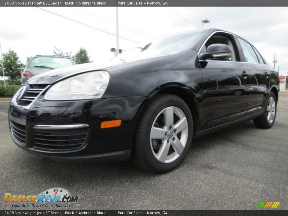 2008 Volkswagen Jetta SE Sedan Black / Anthracite Black Photo #1