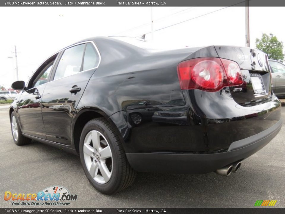 2008 Volkswagen Jetta SE Sedan Black / Anthracite Black Photo #2