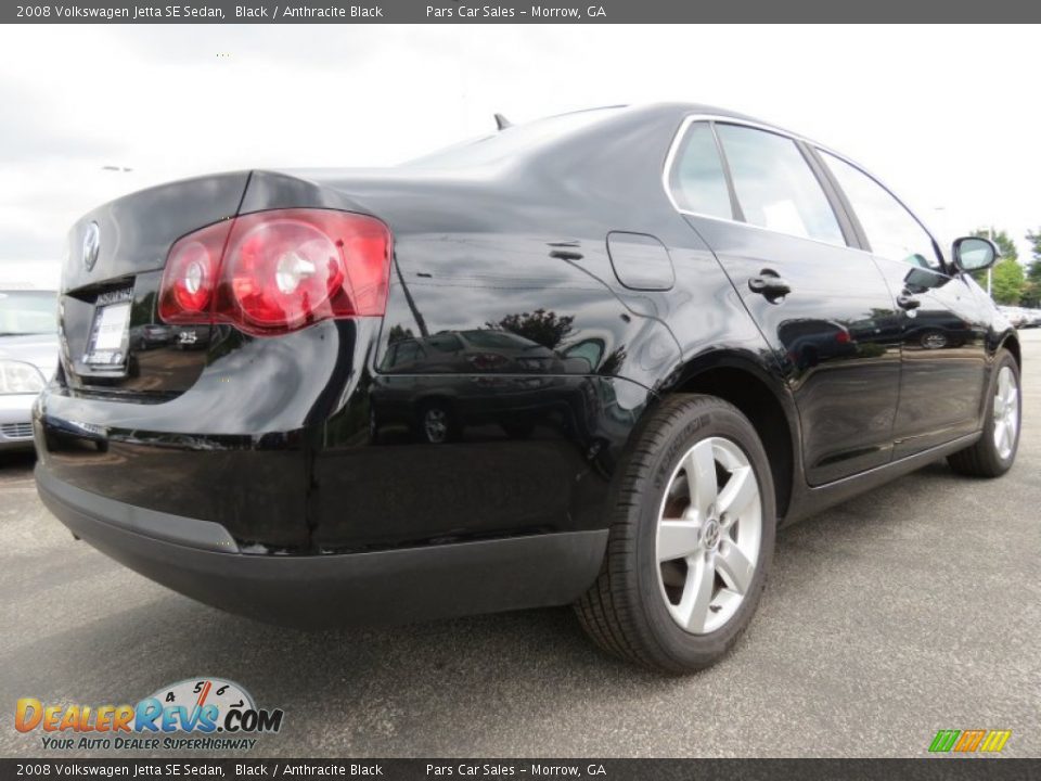 2008 Volkswagen Jetta SE Sedan Black / Anthracite Black Photo #3