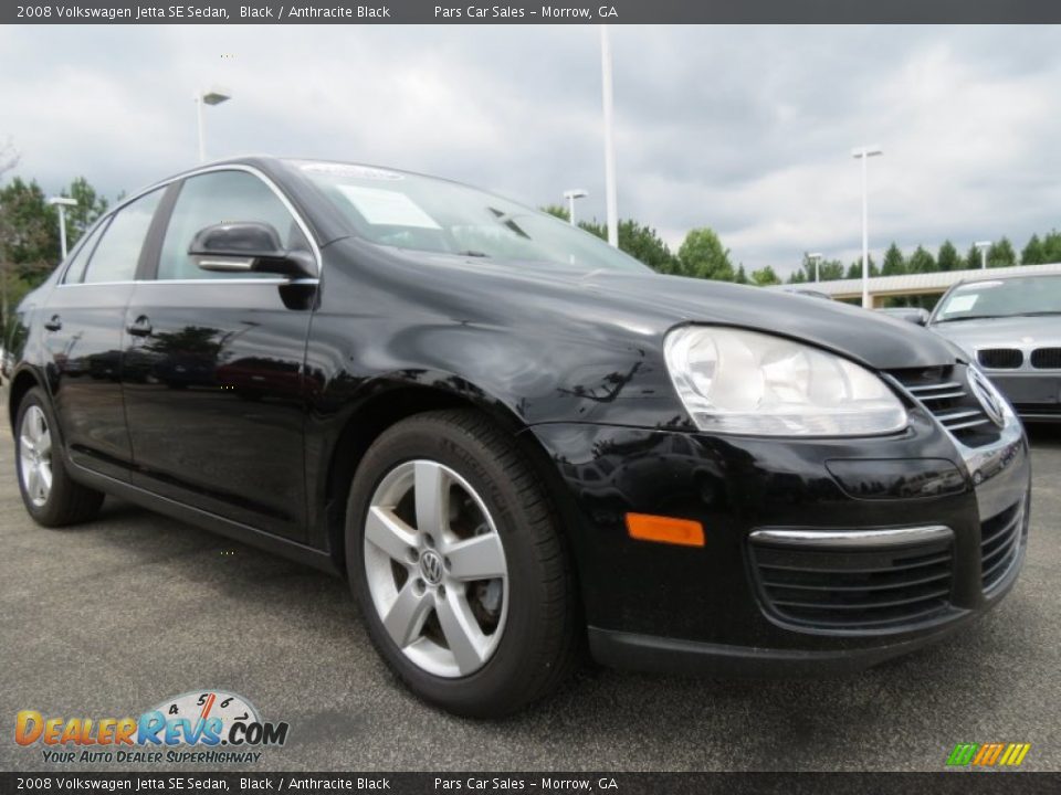 2008 Volkswagen Jetta SE Sedan Black / Anthracite Black Photo #4