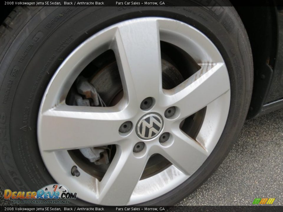 2008 Volkswagen Jetta SE Sedan Black / Anthracite Black Photo #5
