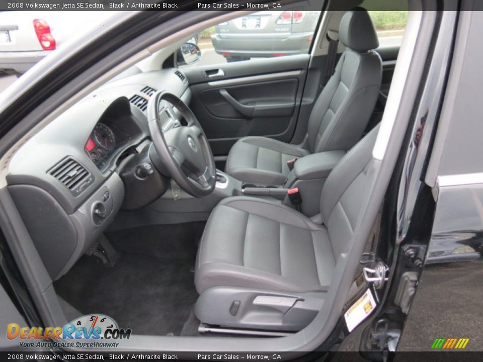 2008 Volkswagen Jetta SE Sedan Black / Anthracite Black Photo #6