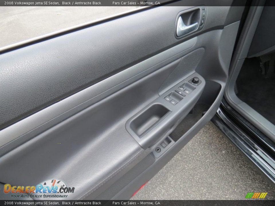 2008 Volkswagen Jetta SE Sedan Black / Anthracite Black Photo #7