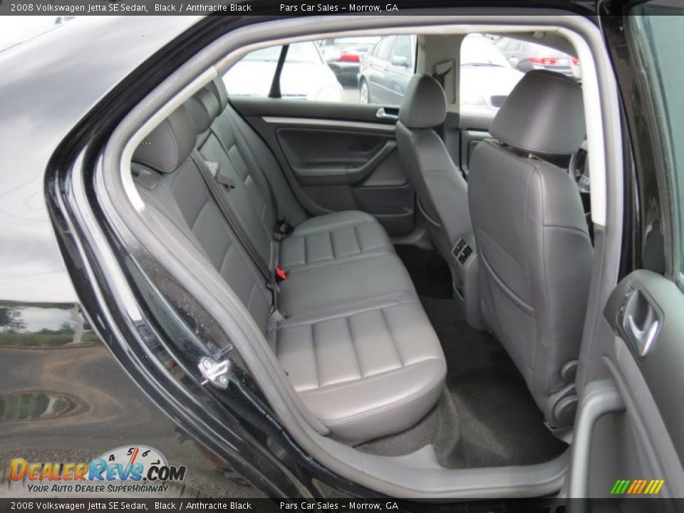 2008 Volkswagen Jetta SE Sedan Black / Anthracite Black Photo #10