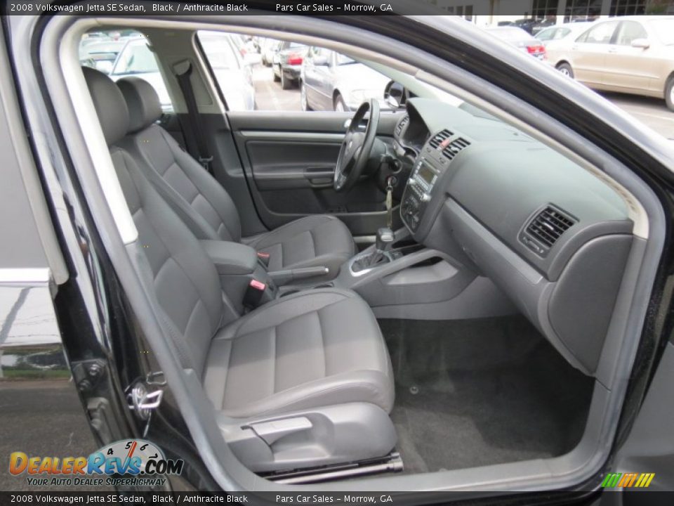 2008 Volkswagen Jetta SE Sedan Black / Anthracite Black Photo #11