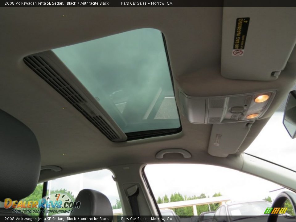 2008 Volkswagen Jetta SE Sedan Black / Anthracite Black Photo #12