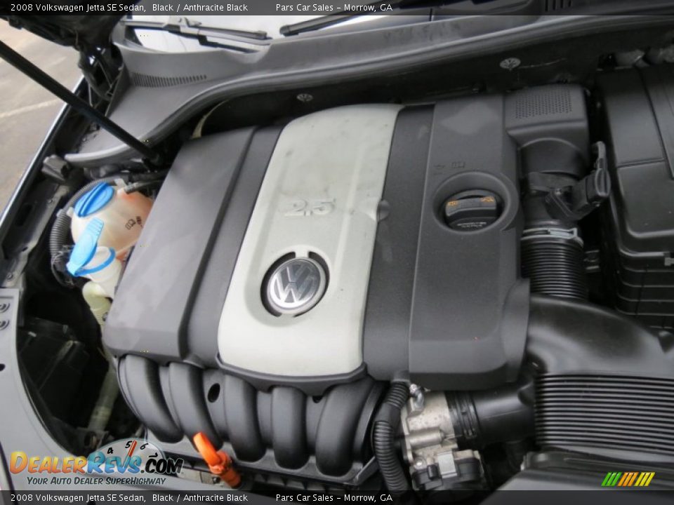 2008 Volkswagen Jetta SE Sedan Black / Anthracite Black Photo #15
