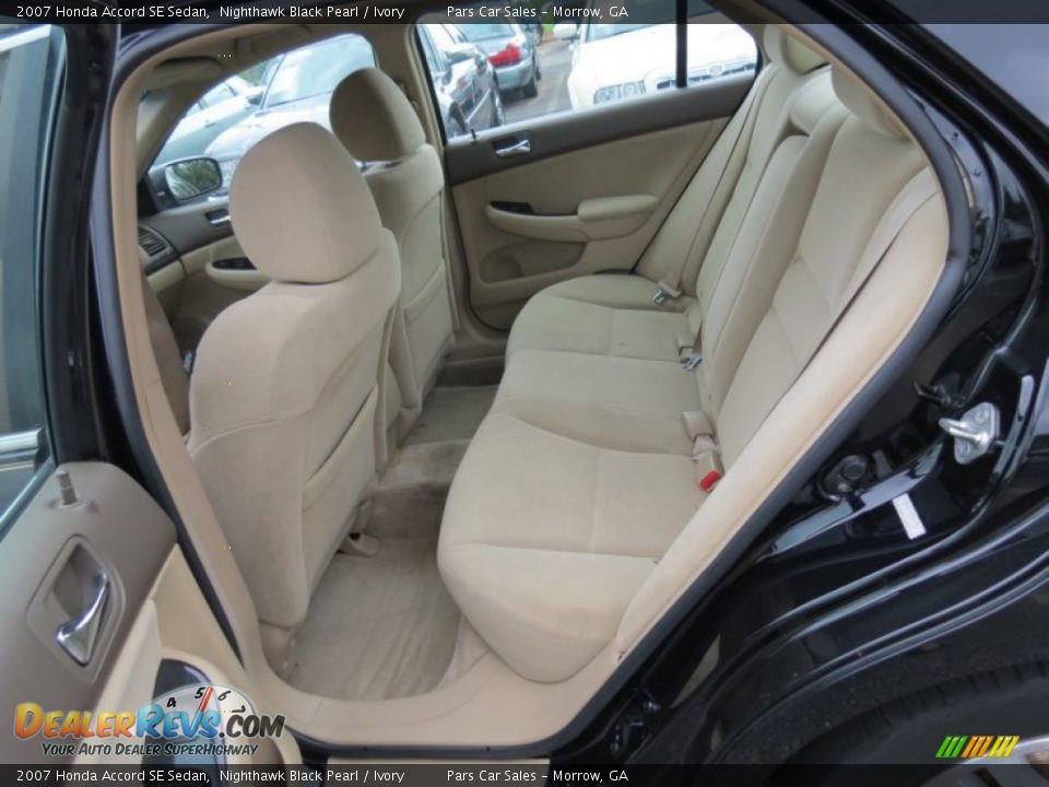 2007 Honda Accord SE Sedan Nighthawk Black Pearl / Ivory Photo #8