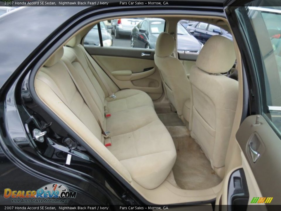 2007 Honda Accord SE Sedan Nighthawk Black Pearl / Ivory Photo #9