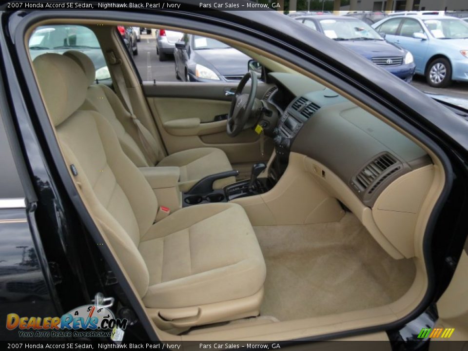 2007 Honda Accord SE Sedan Nighthawk Black Pearl / Ivory Photo #10