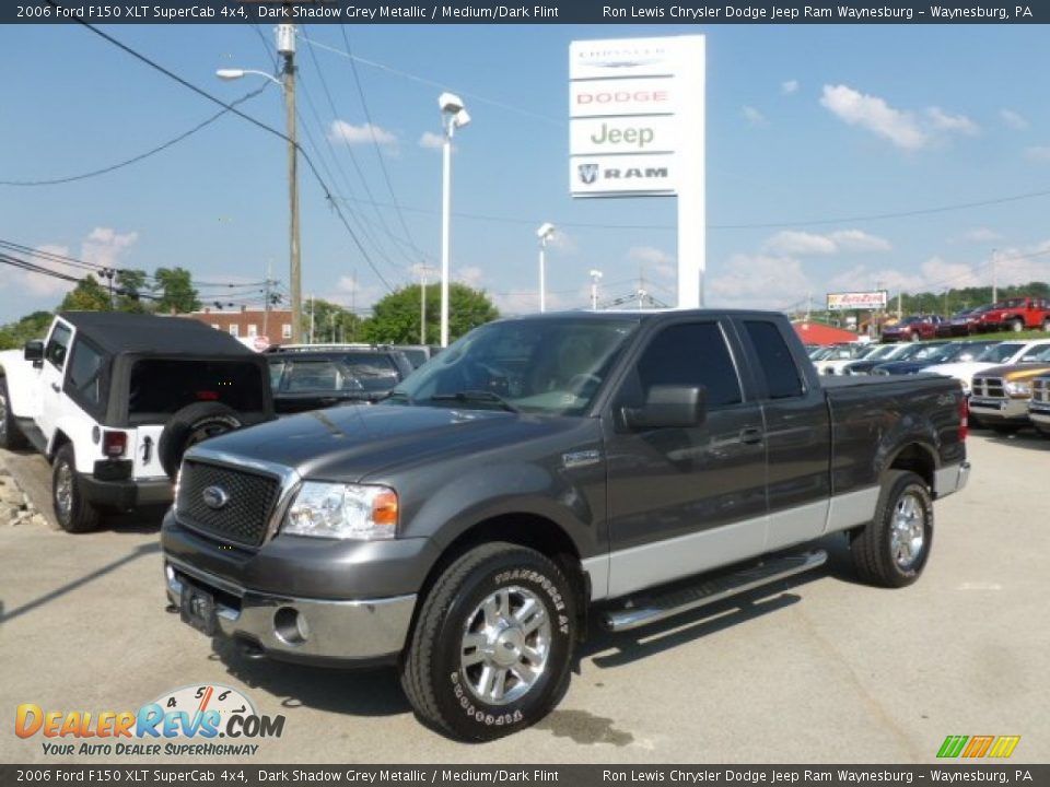 2006 Ford F150 XLT SuperCab 4x4 Dark Shadow Grey Metallic / Medium/Dark Flint Photo #1