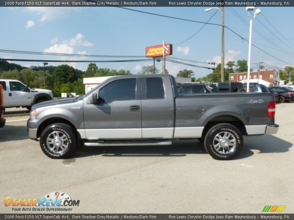 2006 Ford F150 XLT SuperCab 4x4 Dark Shadow Grey Metallic / Medium/Dark Flint Photo #2