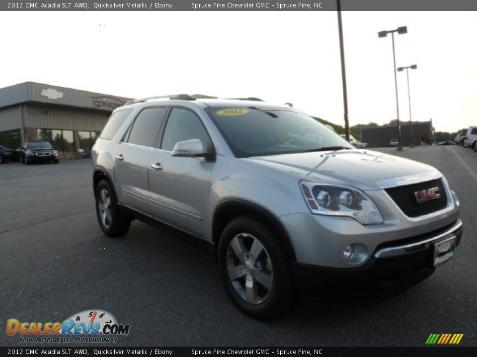 2012 GMC Acadia SLT AWD Quicksilver Metallic / Ebony Photo #3