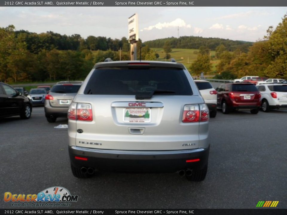 2012 GMC Acadia SLT AWD Quicksilver Metallic / Ebony Photo #7