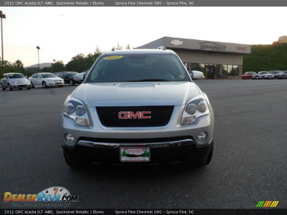 2012 GMC Acadia SLT AWD Quicksilver Metallic / Ebony Photo #8