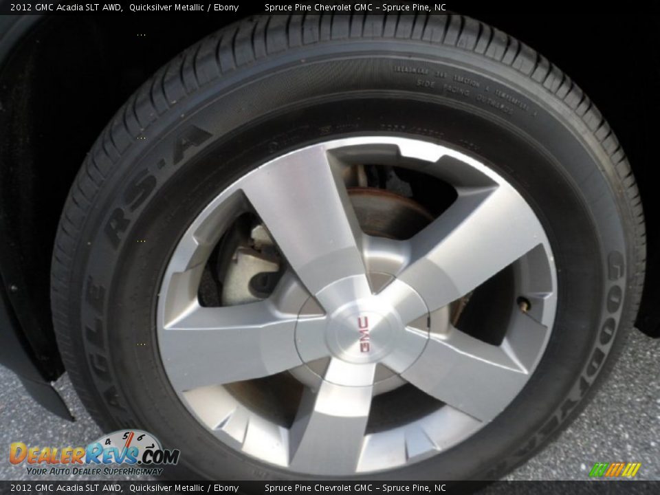 2012 GMC Acadia SLT AWD Quicksilver Metallic / Ebony Photo #10