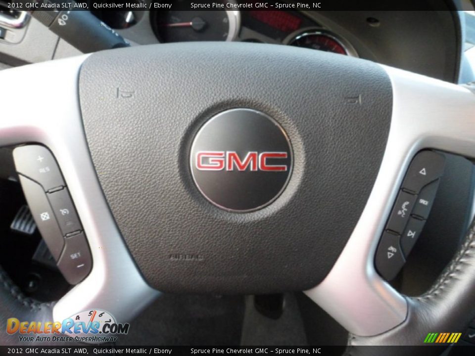 2012 GMC Acadia SLT AWD Quicksilver Metallic / Ebony Photo #15