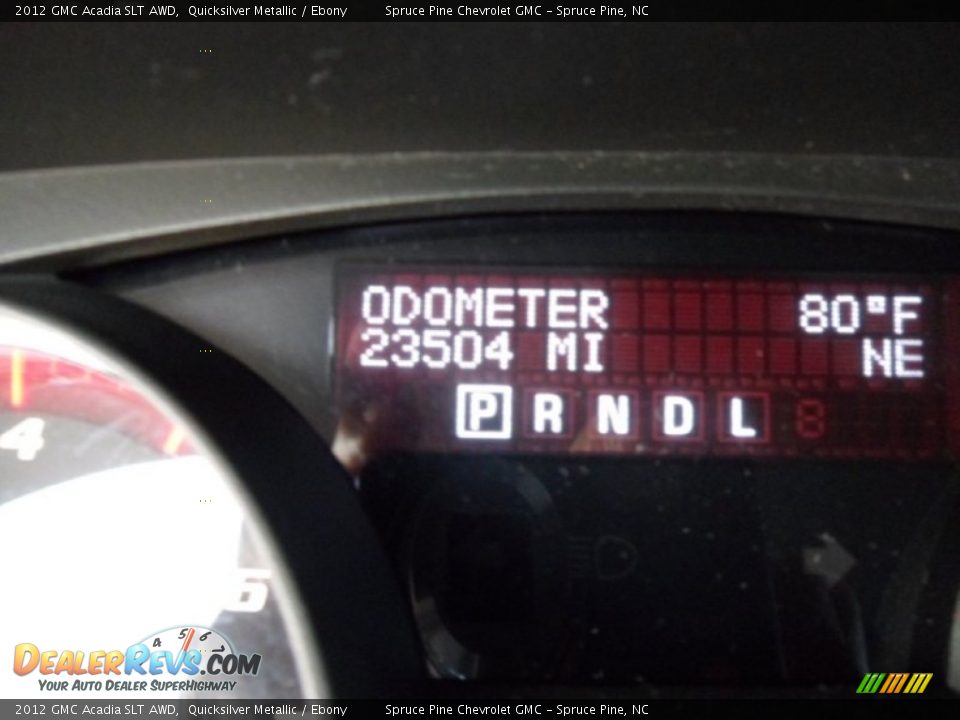 2012 GMC Acadia SLT AWD Quicksilver Metallic / Ebony Photo #17