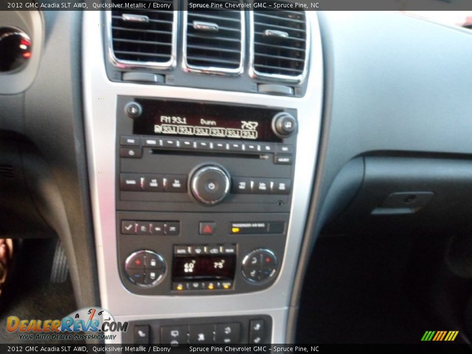 2012 GMC Acadia SLT AWD Quicksilver Metallic / Ebony Photo #19