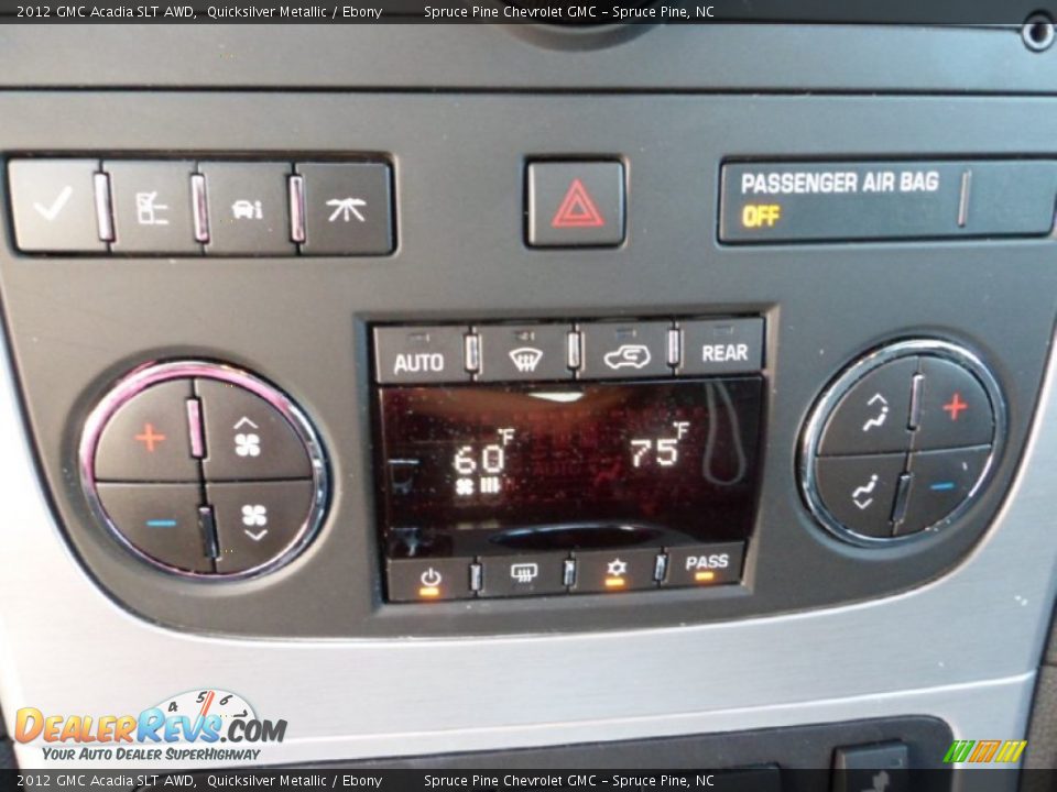2012 GMC Acadia SLT AWD Quicksilver Metallic / Ebony Photo #21