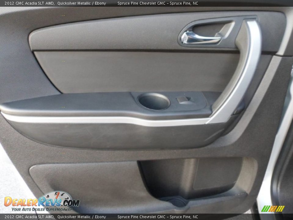 2012 GMC Acadia SLT AWD Quicksilver Metallic / Ebony Photo #24