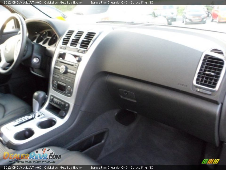 2012 GMC Acadia SLT AWD Quicksilver Metallic / Ebony Photo #35