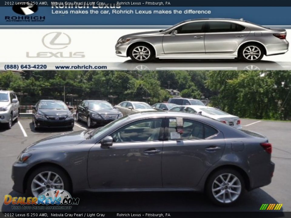 2012 Lexus IS 250 AWD Nebula Gray Pearl / Light Gray Photo #1