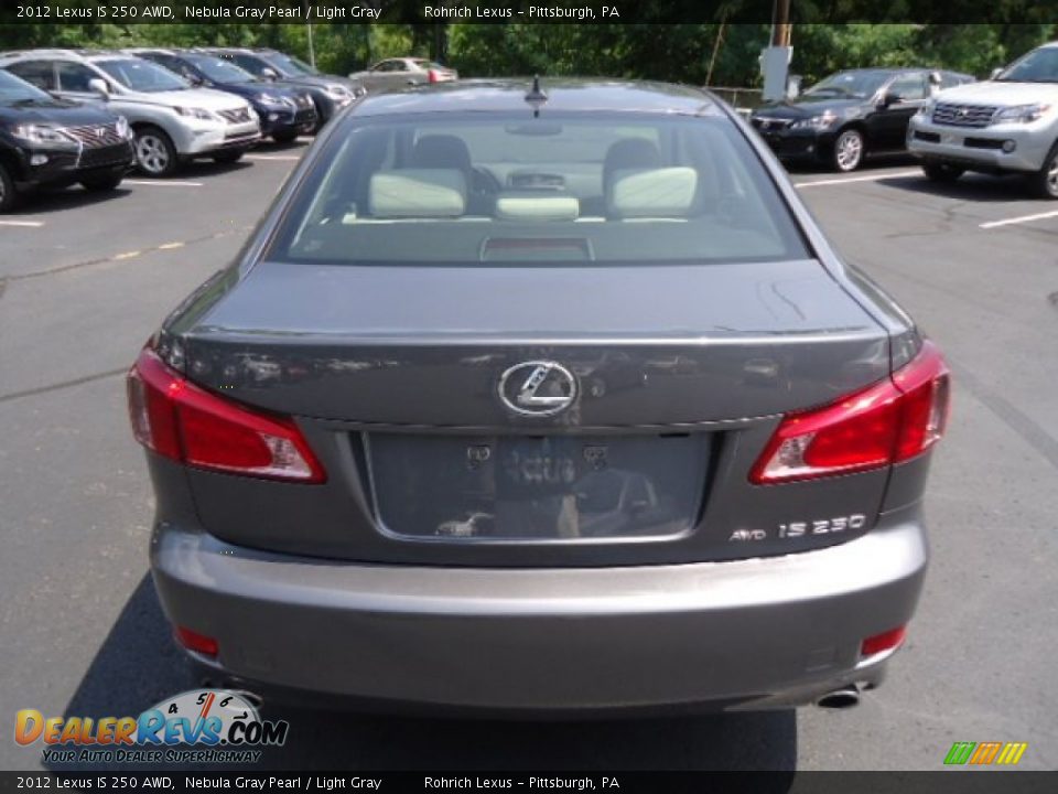 2012 Lexus IS 250 AWD Nebula Gray Pearl / Light Gray Photo #3